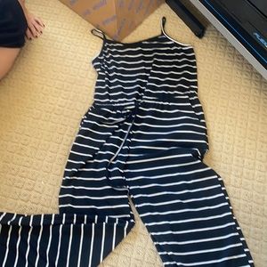 Striped jumpsuit